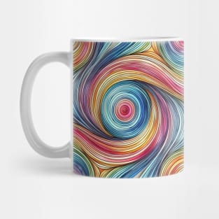 Psychedelic looking abstract illustration of Swirls Mug